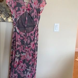 Open back floral dress